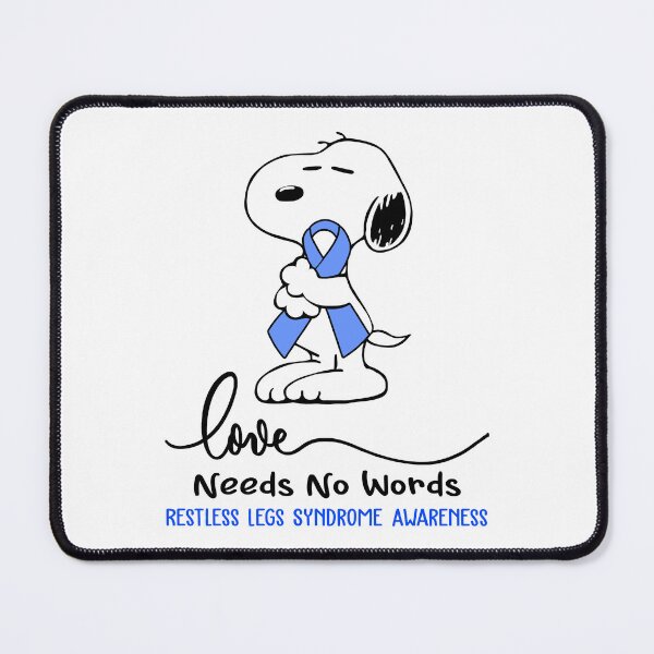 Item preview, Restless Legs Syndrome Awareness - LOVE NEEDS NO WORDS designed and sold by Elise-Chapman.