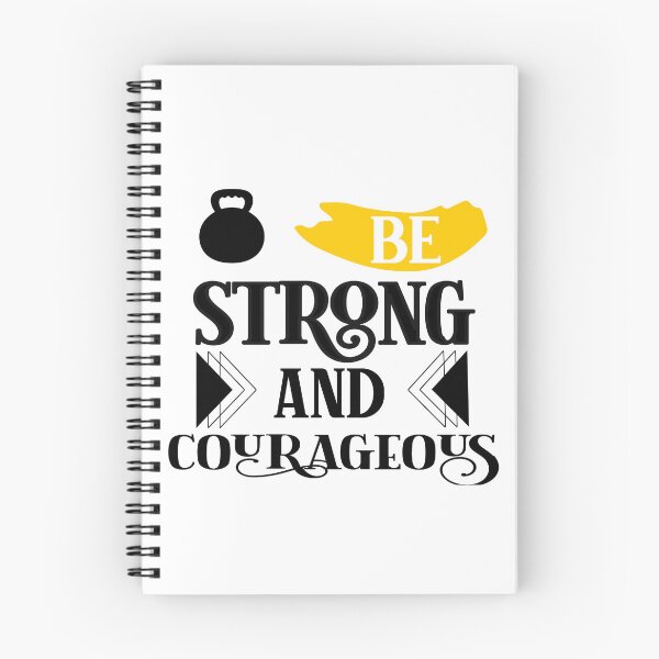 Item preview, Be Strong And Courageous T-Shirt Design designed and sold by P2Genies.