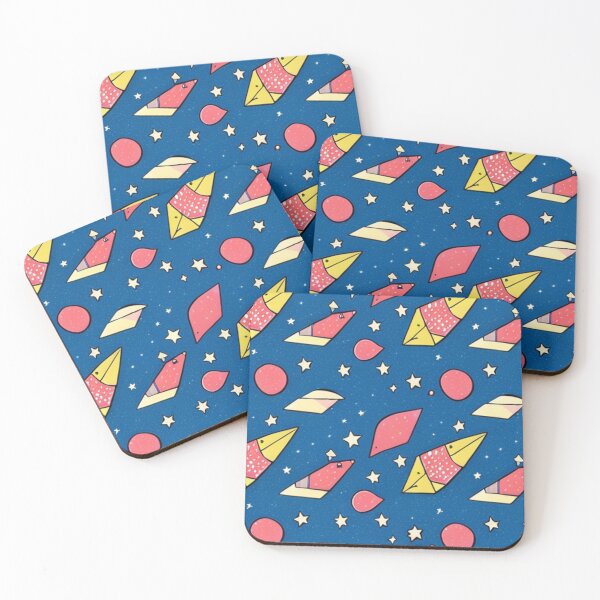 Item preview, Colorful Spaceships Pattern Desgin in Space  designed and sold by Myriam-BR.