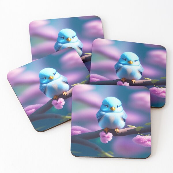 Item preview, A Tiny Little Blue Bird On a Branch designed and sold by ChibiMavis.