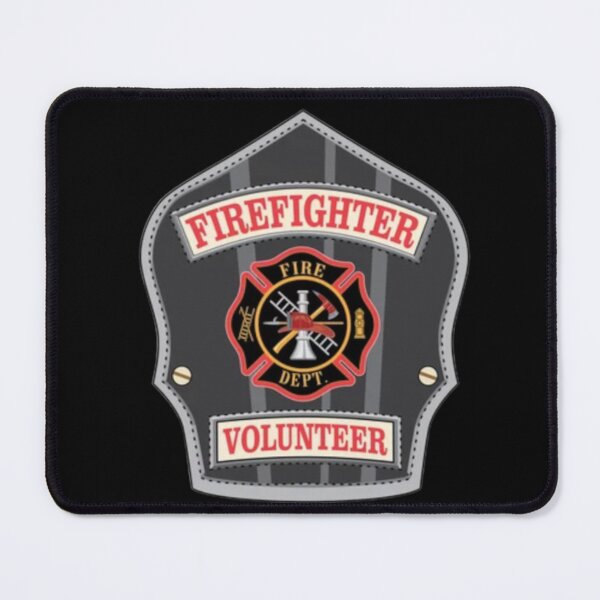 Item preview, Firefighter Volunteer Helmet Badge designed and sold by RENAGADE4LYF.