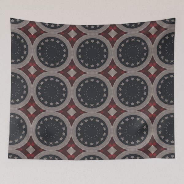 Artikelvorschau, The Stars and Stripes USA Kaleidoscope Pattern 40 entworfen und verkauft von Swabcraft.