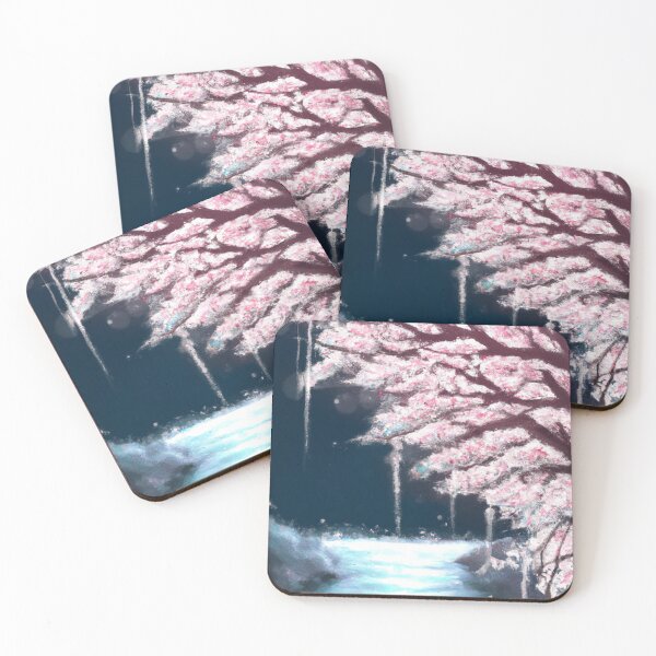 Item preview, Cherry Blossom Tree Alongside a river  designed and sold by Lilos-Art.