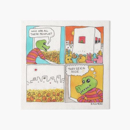 They seem nice Art Board Print