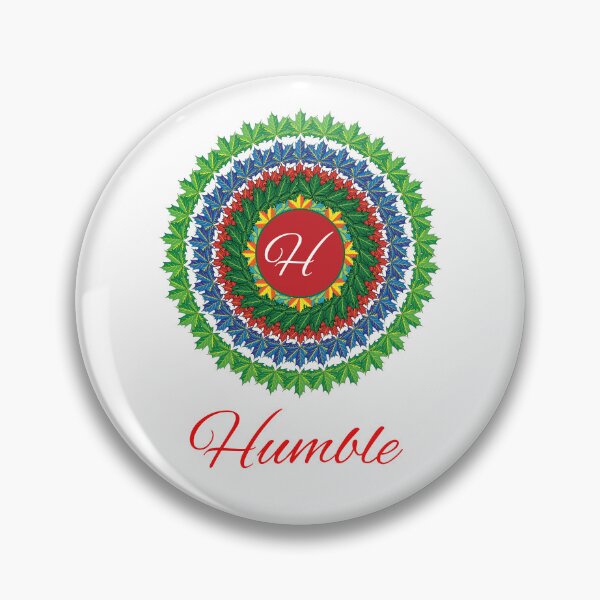 Artikelvorschau, Alphabet H with attribute Humble leaf art Mandala circle design entworfen und verkauft von MubaraksArt.