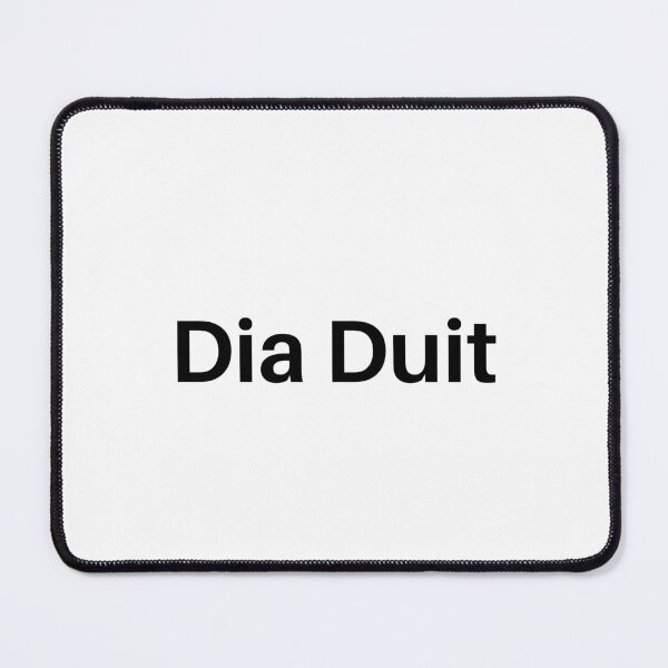 Item preview, Dia Duit Gaeilge Irish Language Black Font designed and sold by Irishprints.