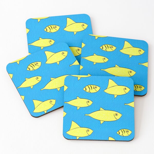 Item preview, Yellow Fish hand Drawing Yello Fish in The Sea Pattern Design designed and sold by Myriam-BR.