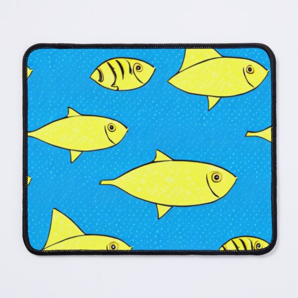 Artikelvorschau, Gelber Fisch handgezeichnet Yello Fish im Sea Pattern Design entworfen und verkauft von Myriam-BR.