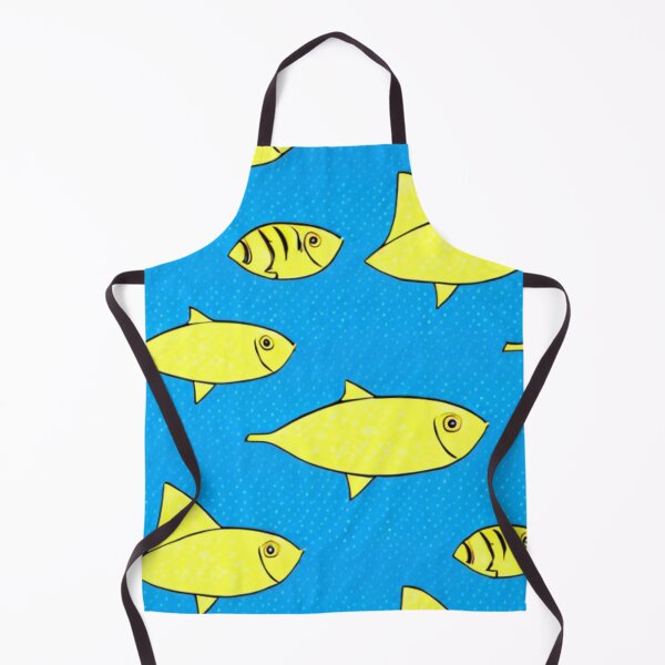 Item preview, Yellow Fish hand Drawing Yello Fish in The Sea Pattern Design designed and sold by Myriam-BR.