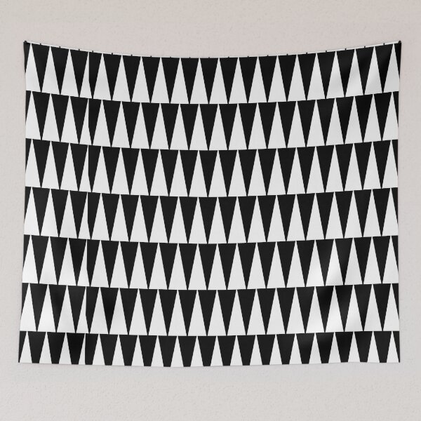 Item preview, patrón de triángulo blanco y negro designed and sold by PURPLEDESIGNMA.