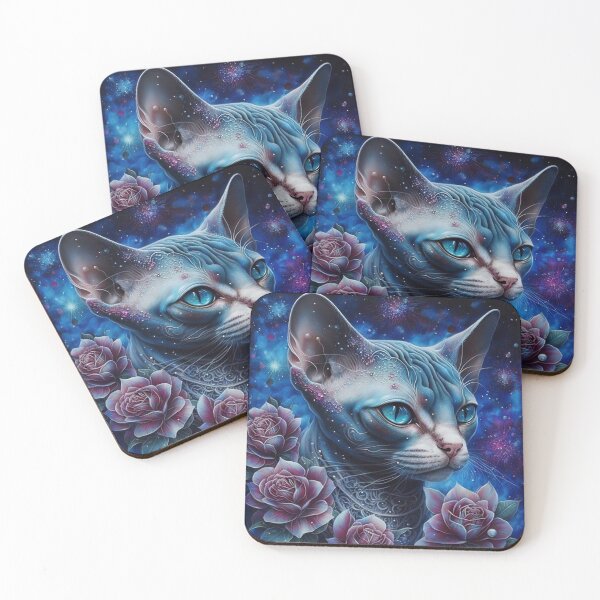 Item preview, Blue Galaxial Sphynx designed and sold by Nocturne  Paws.