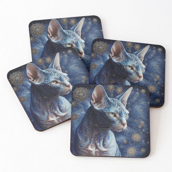 Item preview, Gold And Blue Sphynx designed and sold by Nocturne  Paws.