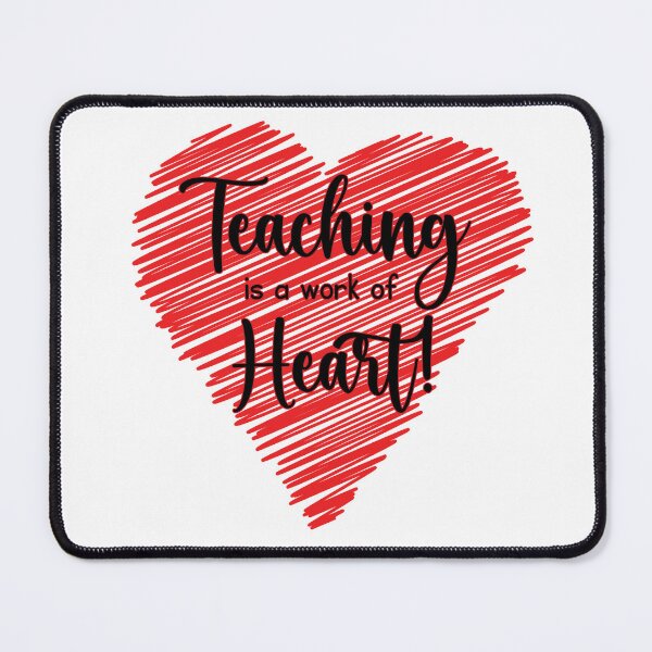 Item preview, Teaching is a work of Heart! - Large Heart designed and sold by Adventure-Stuff.
