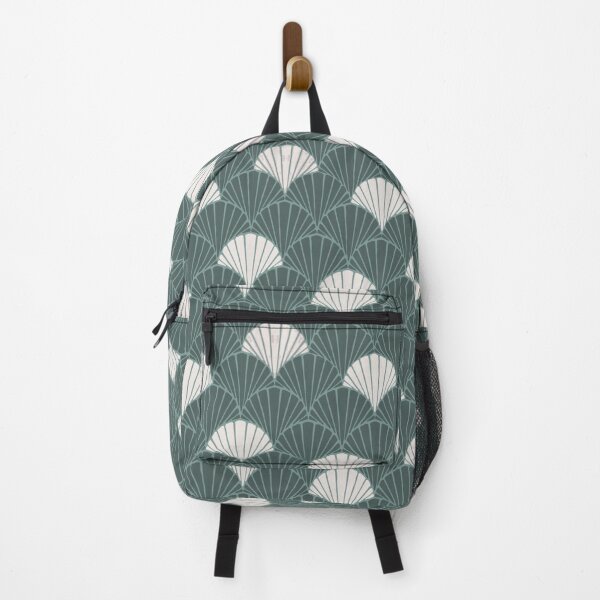 Item preview, Bold Beach Large Geometric Scallop Sea Foam Teal designed and sold by Erinhoffmann.