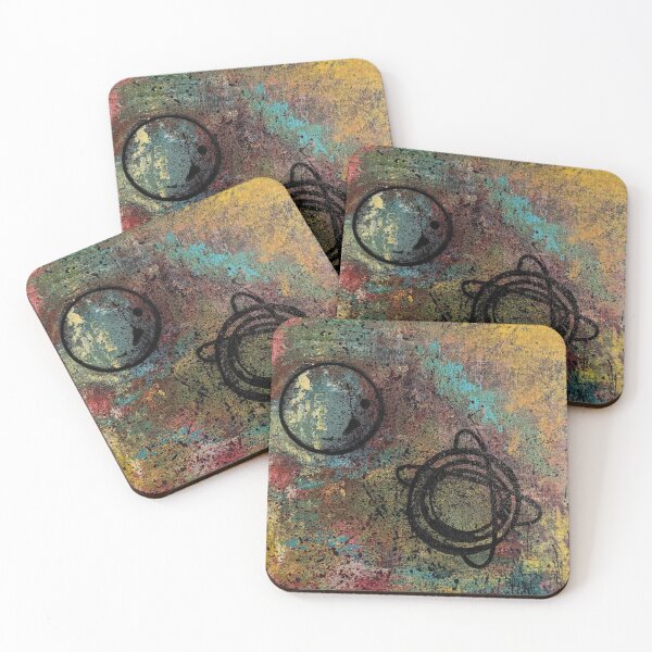 Item preview, Planets in abstract acrylic designed and sold by Charley--.