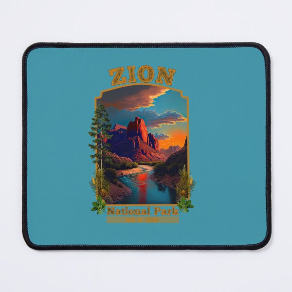 Item preview, Zion NATIONAL Park, Virgin River and the Watchman designed and sold by Atkisson.