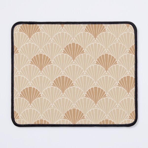 Item preview, Bold Beach Large Geometric Scallop Natural Warm Cream designed and sold by Erinhoffmann.