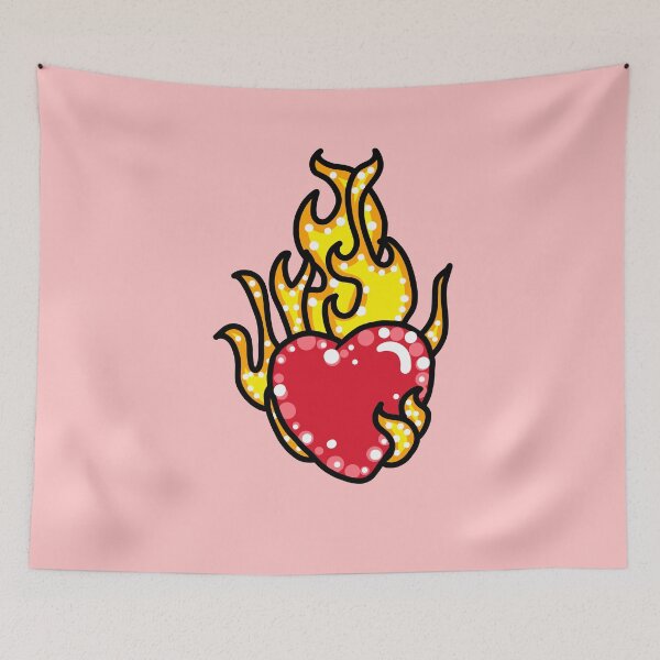 Item preview, Heart on fire designed and sold by El Brown Mercado.