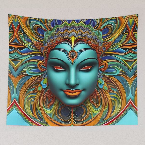 Item preview, New World Gods (25) - Mesoamerican Inspired Psychedelic Art designed and sold by TheThirdEye.