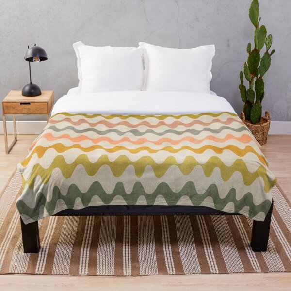 Item preview, Abstract Waves Green Orange designed and sold by FAROSSTUDIO.