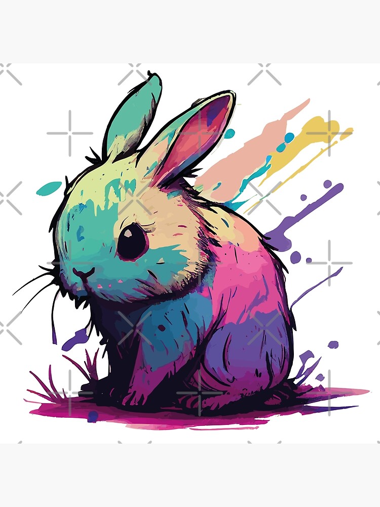 Bunny Weirdcore | Art Board Print