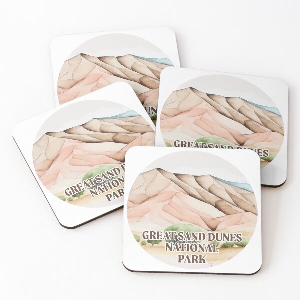 Item preview, Great Sand Dunes National Park Boho Watercolor Circle designed and sold by PikoApparel.