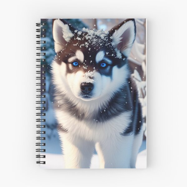 Item preview, Cute Baby Husky, Snow Background, Winter Vibe  designed and sold by DreamingAwake1.