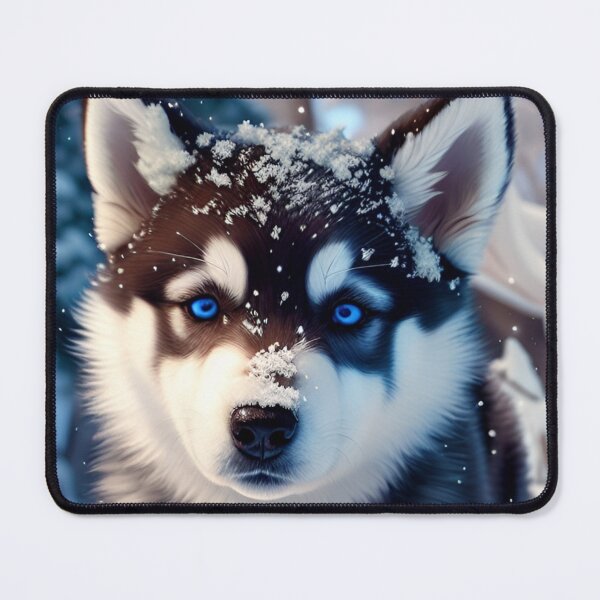 Item preview, Cute Baby Husky, Snow Background, Winter Vibe  designed and sold by DreamingAwake1.