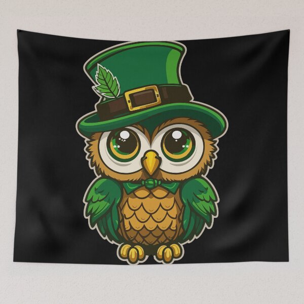 Item preview, Luck of the Irish: St. Patrick's Owl designed and sold by Colorful Dreams.