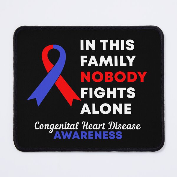 Item preview, In This Family Nobody Fights Alone Congenital Heart Disease CHD Awareness designed and sold by Color-Sparkle.