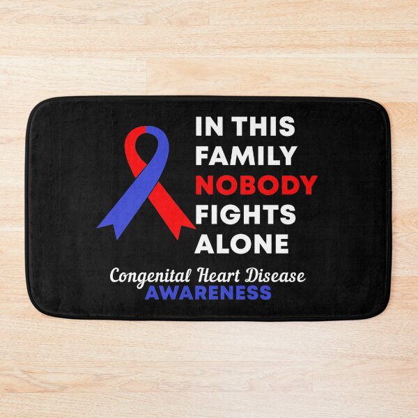 Item preview, In This Family Nobody Fights Alone Congenital Heart Disease CHD Awareness designed and sold by Color-Sparkle.