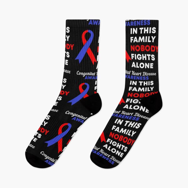 Item preview, In This Family Nobody Fights Alone Congenital Heart Disease CHD Awareness designed and sold by Color-Sparkle.