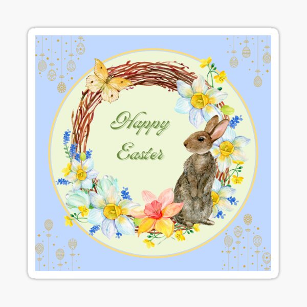 Item preview, Happy Easter - Easter Bunny designed and sold by aywchen.
