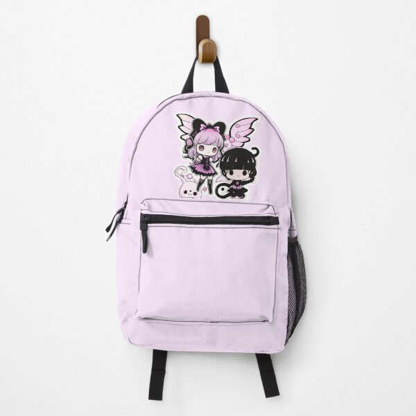 Item preview, Cute pink and black anime kawaii girls designed and sold by PlumpCo.