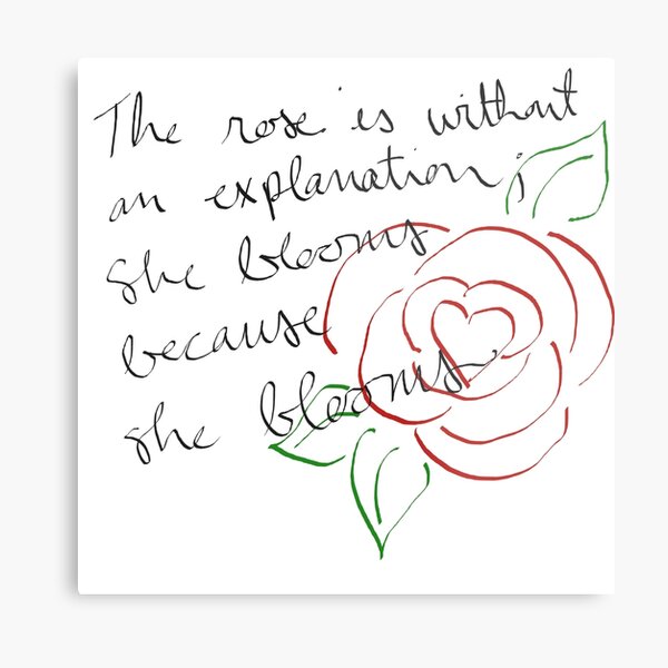 She blooms because she blooms Metal Print