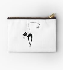 Black cat silhouette Studio Pouch