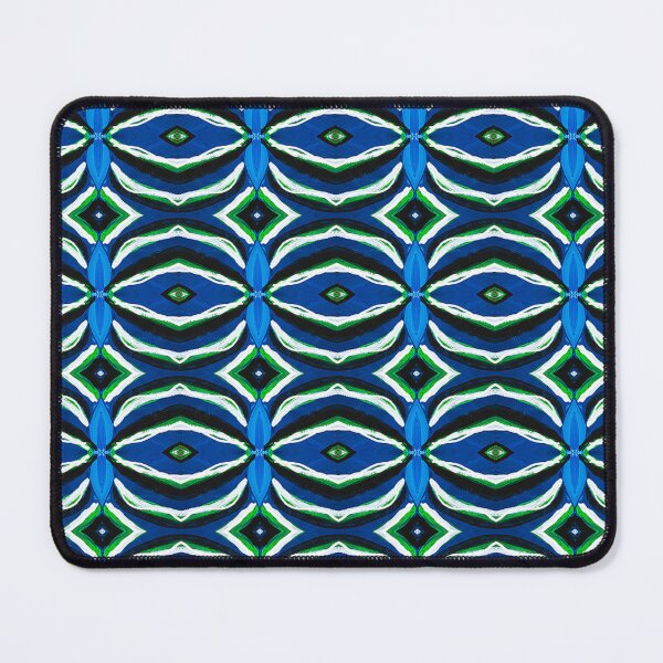 Item preview, Ball of Stripes Pattern 15, Green, Blue, Black, White designed and sold by Joelle Burnette.