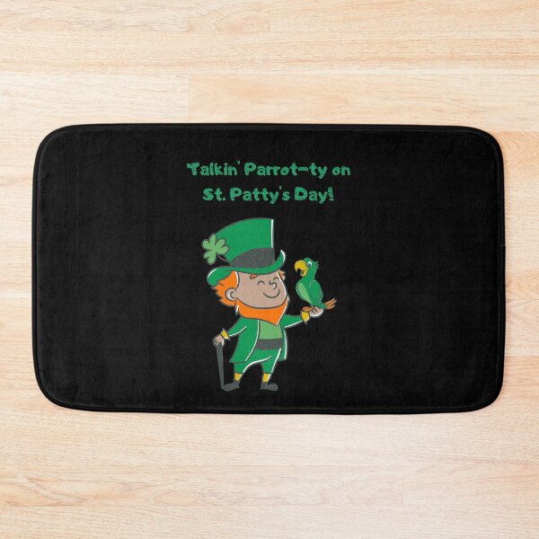 Item preview, St patricks day parrot- party coordinator - Talkin' Parrot-ty on St. Patty's Day! funny gifts for man saint patricks day designed and sold by VectorPower.