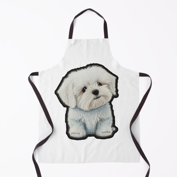 Item preview, Maltese Puppy Embroidery Style Artwork designed and sold by JackSpark25.