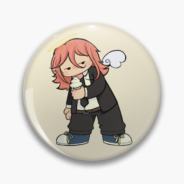 Item preview, The Angel Devil Eating Ice Cream designed and sold by Silly-Store.