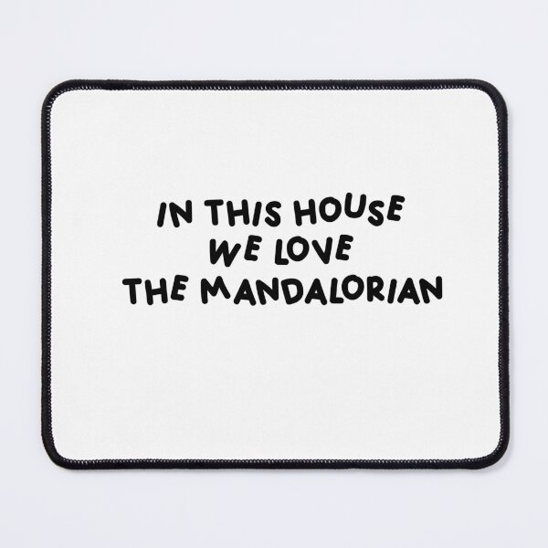Item preview, in this house we love the mandalorian sticker  designed and sold by shezzastardis.
