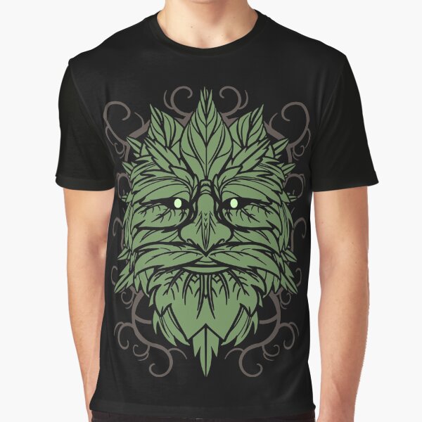 TRADITIONAL CELTIC WICCA PAGAN GREENMAN T-SHIRT AND MERCHANDISE Graphic T-Shirt
