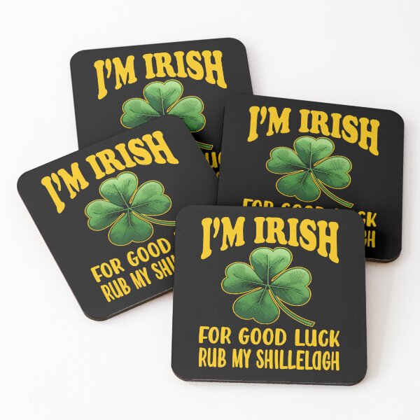 Item preview, Funny St. Patricks Day Pun For Irish Good Luck Rub My Shillelagh Adult Humor designed and sold by Bad Kitty Designz.