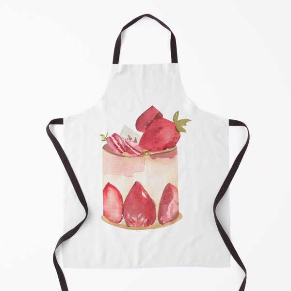Item preview, Strawberry Fruit Cake with Macarons designed and sold by silviaol.