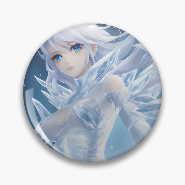 Item preview, Beautiful Anime Ice Girl Elemental designed and sold by VersoShopping.