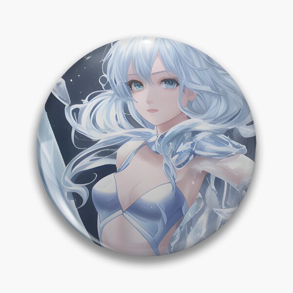 Item preview, Beautiful Anime Ice Girl Elemental designed and sold by VersoShopping.