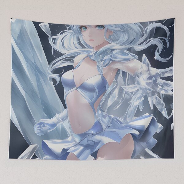 Item preview, Beautiful Anime Ice Girl Elemental designed and sold by VersoShopping.