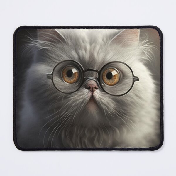 Item preview, Funny cat with glasses - respect those who wear glasses! designed and sold by Justsweetdesign.