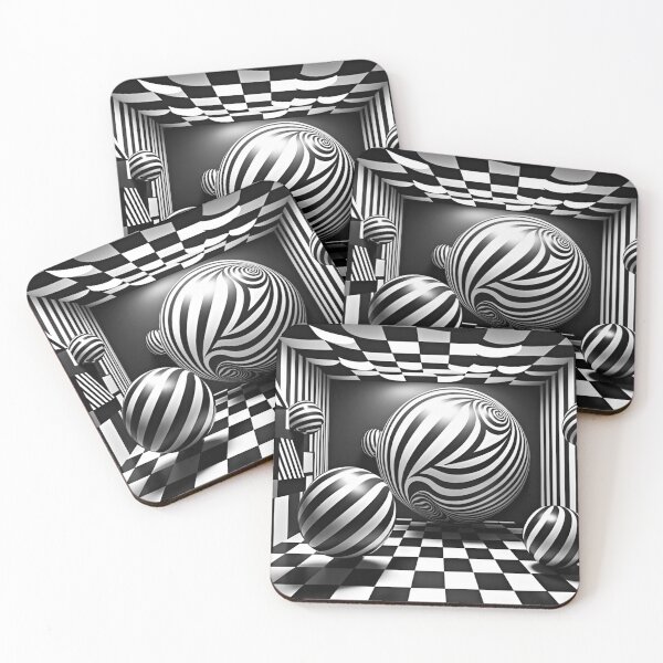 Item preview, Optical illusion 3D design in black and white designed and sold by MiadArt.