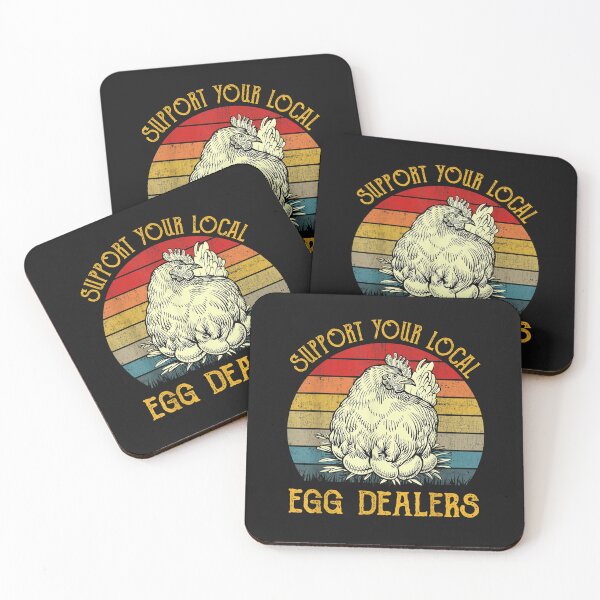 Item preview, Support Your Local Egg Dealers Farmers Funny Chicken Lover T-Shirt designed and sold by Dragon-Copeha.